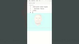 JavaScript Tutorial for Beginners / JavaScript learn / CONST data types Boolean false tag
