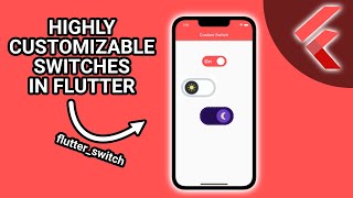Flutter Tutorial - Customize Switch Widgets (flutter_switch) #Flutter #AppDevelopment #Dart