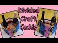 How to sew a divided fabric basket with 4 compartments, craft sewing tutorial for bottles, cutlery