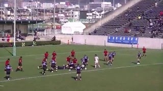 東海大仰星vs伏見工_第95回全国高校ラグビー大会