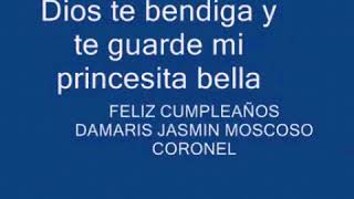 Para mi princesita Damaris Jasmin Moscoso Coronel