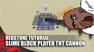 Minecraft: Slime Block Player TNT Cannon! (80 Blocks High!)