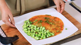 오이계란덮밥~~~칠리소스는 어떠세요? Rice with Cucumber Eggs