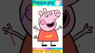 How to Draw Peppa Pig #Shorts