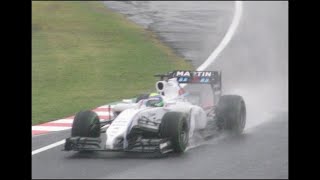 2014年F1日本グランプリ（鈴鹿）ヘアピン後200RのJ席からの観戦景色（F1予選・決勝ほか）