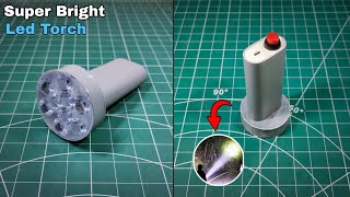 How To Make Super Bright Led Flashlight | Long Range Led Light For Tracking And Other Uses