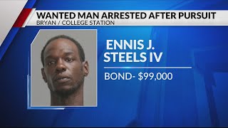 Wanted man arrested after Brazos County bike pursuit