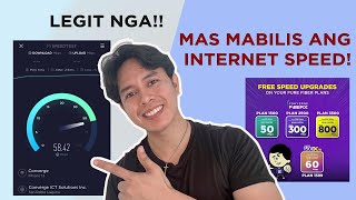 How to Upgrade Converge FibrX Internet speed for FREE in 2021 | 35mbs to 50mbps | Inyi Yruma