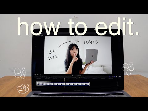 how to edit aesthetic vlogs COMPLETE workflow tips to save time, beginner friendly