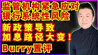 美国监管机构周末加班紧急应对银行系统性风险，新政策导致美联储加息路径预期大变动！大空头Burry发表评论（美股，投資，20230313）