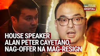 GMA News Feed: House Speaker Alan Peter Cayetano, nag-offer na mag-resign