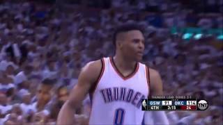 Russell Westbrook's Corner Three   Warriors vs Thunder   Game 4   May 24, 2016   2016 NBA Playoffs