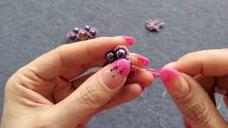 DIY手工编织制作  DIY珍珠戒指  Pearl Ring Making|| Beads Ring DIY