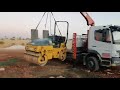 amazing idea 💡 unic crane 370 lift a small roller 😎