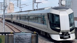 【4K高画質】【ジョイント音最高！】東武500系514編成＋506編成が越谷駅を高速通過するシーン（2024.9.6.10:31）