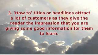 Do Your Article Titles And Website Headlines Have A Winning Formula?