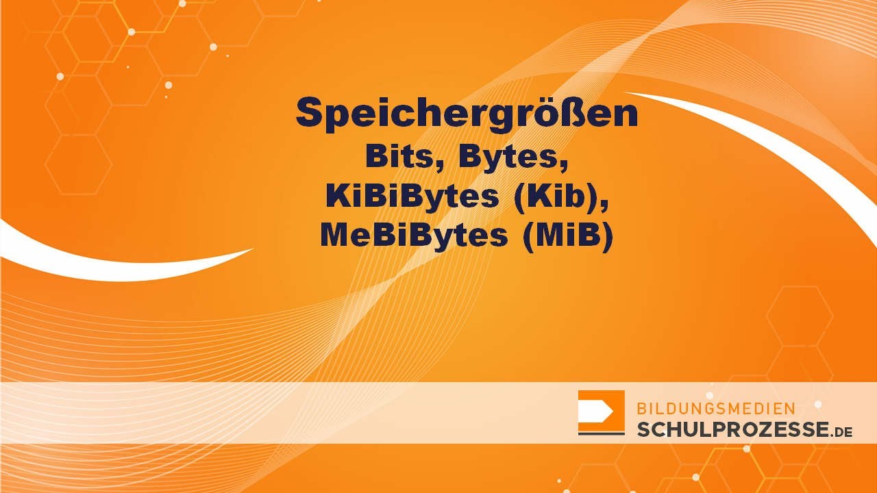 Speichergrößen: Bits, Bytes (B), KiBiBytes (KiB), MeBiBytes (MiB) - YouTube