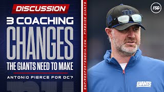 3 Coaching Changes the Giants Need to Make This Offseason | Antonio Pierce for DC?