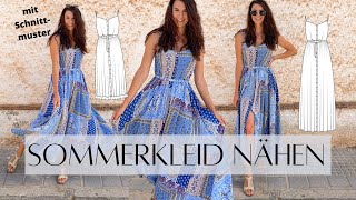 Trägerkleid mit Knopfleiste nähen / Nähanleitung Sommerkleid Marisol