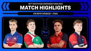 Arpas/Lei vs Bujor/Chirita | U19 BD Final | WTT Youth Star Contender Tunis 2025