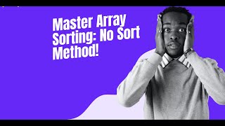 Array Sorting Without Sort Method in Javascript | Simply Coding