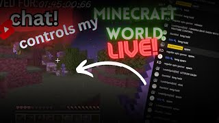 Chat plays MINECRAFT while I SLEEP!🔴LIVE🔴