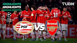 PSV Eindhoven vs Arsenal - HIGHLIGHTS | UEFA Champions League 2023/24 | TUDN