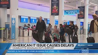 American Airlines ground stop impacts holiday travel for some passengers at Charlotte airport