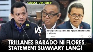 TRILLANES BINARA ANG GINAWANG STATEMENT,Double Hearsay at Lousy Storyteller,Quadcom bumaligtad at ti