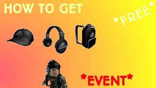 Event Glitch 2018 How To Get Jurassic World Headphones Cap Backpack Roblox Creator Challenge - event how to get the hyperspace jetpack free roblox