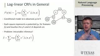 Conditional Random Fields (Natural Language Processing at UT Austin)