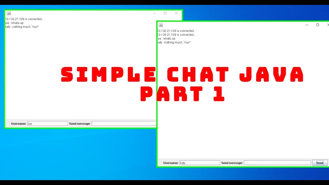 Simple Chat Java Part 1 Creating Gui Youtube