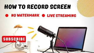 How to record your computer screen on a laptop | Free screen recording Kaise Karen | No watermark