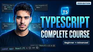 TypeScript Complete Course 2026 | TypeScript Full Course | Learn TypeScript in One Video