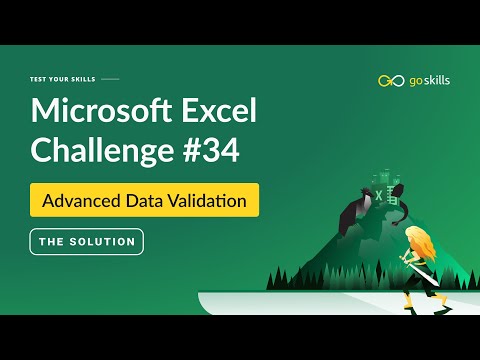 [Solution] GoSkills Excel Challenge 34 – November 2023: Data Validation and Worksheet Protection