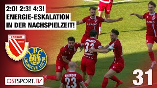 2:0! 2:3! 4:3! Energie-Eskalation im Aufstiegskampf: E. Cottbus - Lok Leipzig | Regionalliga Nordost