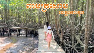 ជូនមេតូច​នឹងមេ​ធំ​ ដេីរលេងព្រៃកោងកាង​ នៅពាមក្រសោប​  ខេត្តកោះកុង