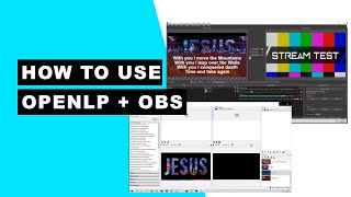 How to connect OpenLP to OBS Studio on 1 laptop with no plugins