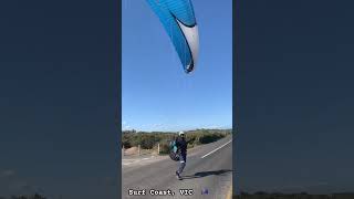 Paragliding in beautiful conditions. West Surf-coast Victoria, Australia