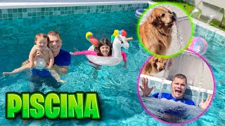 PRIMEIRA VEZ NA PISCINA DA CASA NOVA ★ FAMÍLIA MASUDINHA ★ Ft. @IsadoraMasudinha