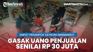 Empat Perampok Bersajam Satroni Minimarket di Ciputat, Gasak Uang Hasil Penjualan Senilai Rp 30 Juta