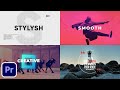 Best Promo/Opener Templates for Adobe Premiere Pro