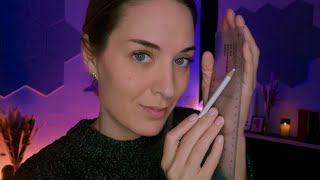 Close-Up ASMR: Taking Your Measurements And Drawing Your Portrait with Relaxing Sounds