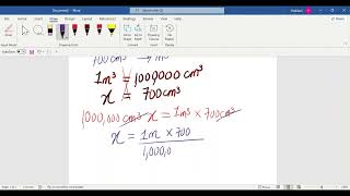 How to Convert Volume Units - Cm3 to m3   and   m3 to Cm3