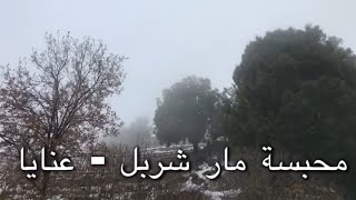 محبسة مار شربل عنايا في فصل الشتاء saint charbel annaya lebanon