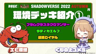 エビ原悠\u0026くもの上ユメミの｢極天竜鳴 デッキ紹介コーナー その①｣【フラムグラスネクロマンサー】【ラティカエルフ】【連携ロイヤル】【シャドバ / シャドウバース/ Shadowverse】