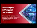 Multi-threaded programming: two problems, you now have