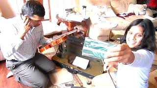 Unboxing Fiddlerman Violin -Fiddlerman Concert Violin outfit