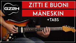 Zitti E Buoni Guitar Tutorial Måneskin Guitar Lesson |All Guitar Parts|