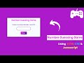 🔴Number Guessing Game Using HTML, CSS, and JavaScript | JavaScript Projects| @becodewala
